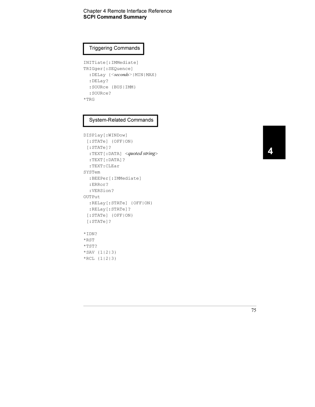 Agilent Technologies E3632A manual System-Related Commands 