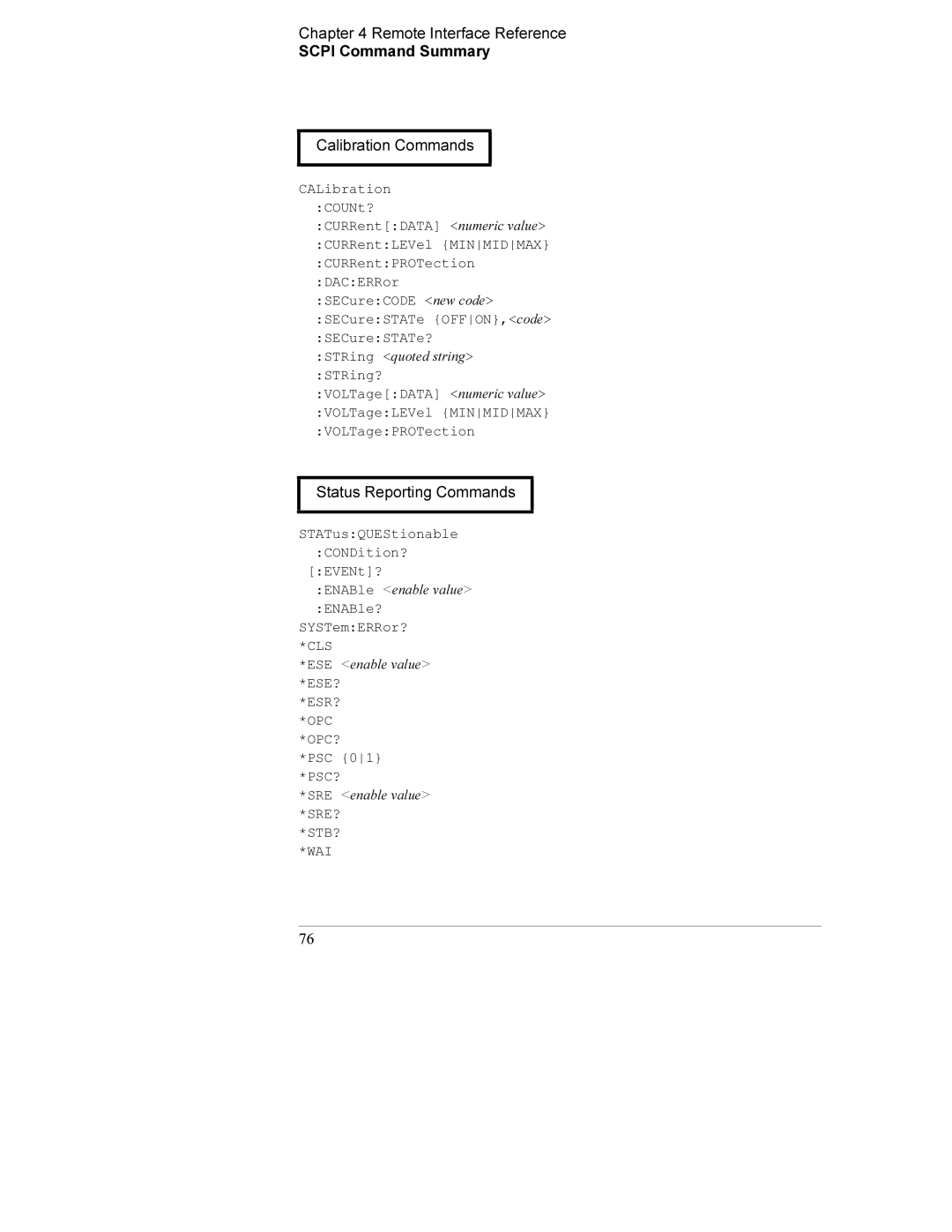 Agilent Technologies E3632A manual Status Reporting Commands 