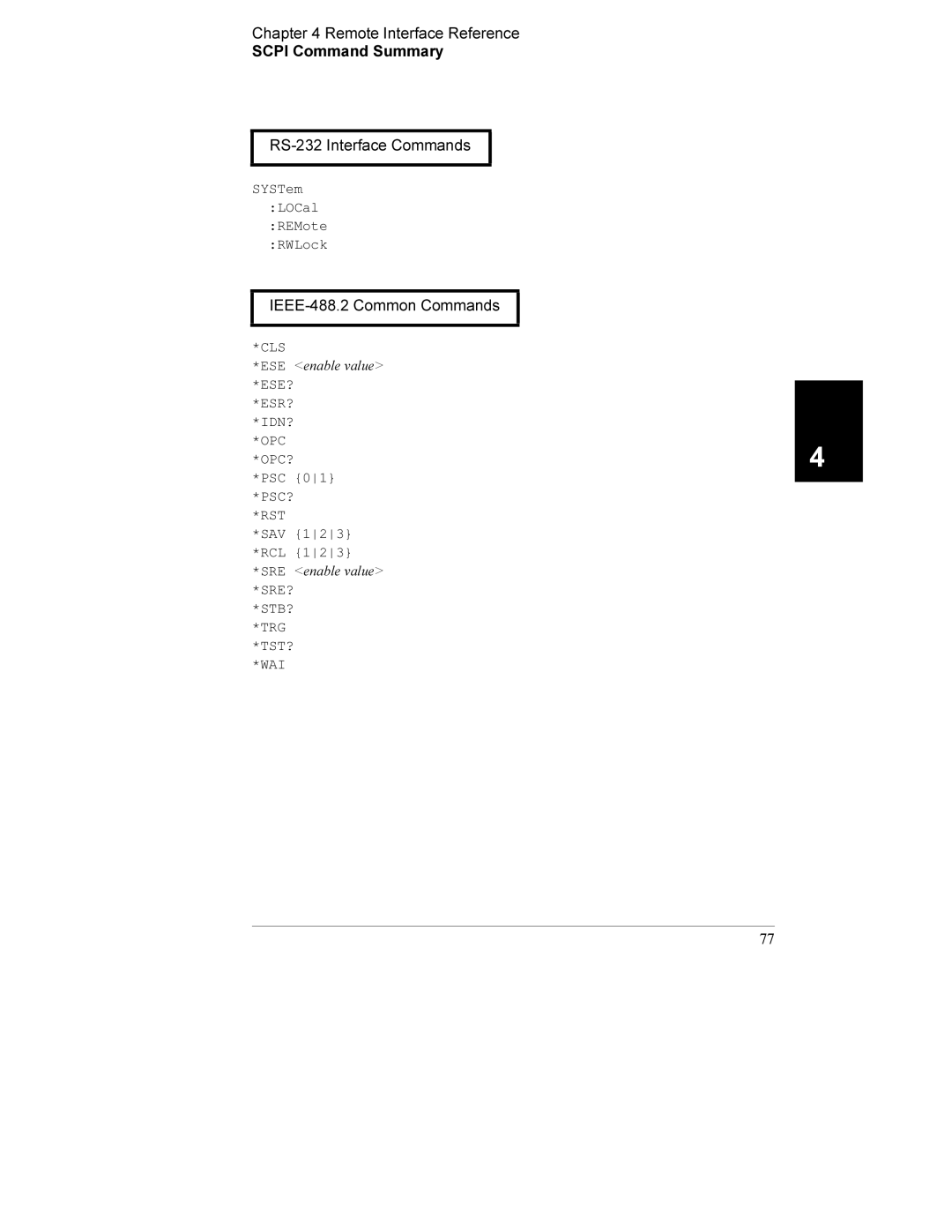 Agilent Technologies E3632A manual IEEE-488.2 Common Commands 