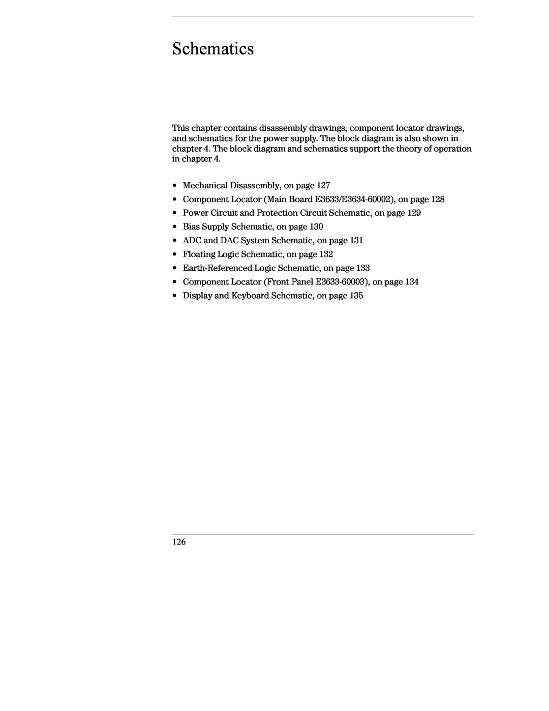 Agilent Technologies E3634A, E3633A manual Schematics, Mechanical Disassembly, on page 