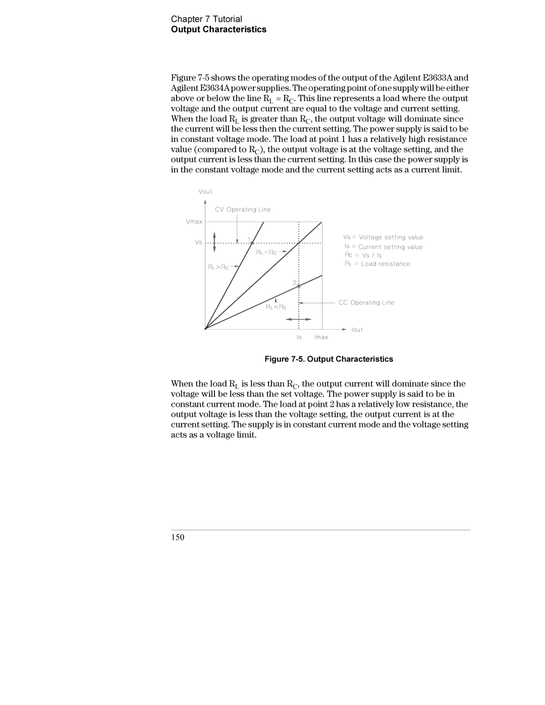 Agilent Technologies E3634A, E3633A manual 150, Output Characteristics 