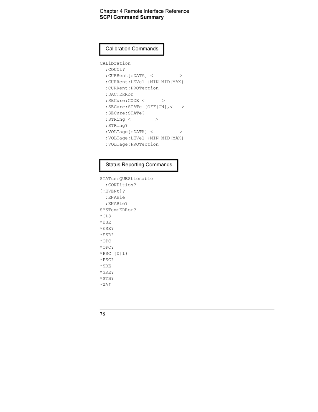 Agilent Technologies E3634A, E3633A manual Status Reporting Commands 