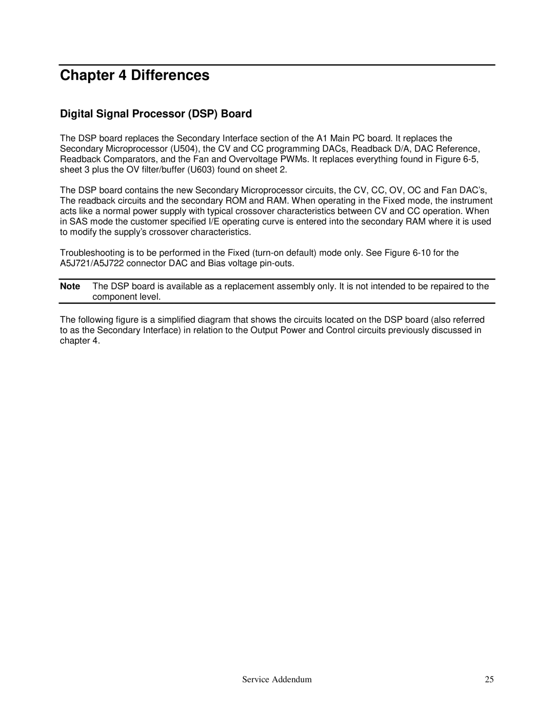 Agilent Technologies E4350B, E4351B service manual Digital Signal Processor DSP Board 