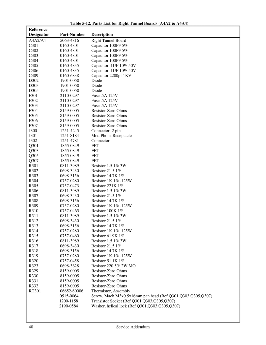 Agilent Technologies E4351B, E4350B service manual Q303 1855-0849 