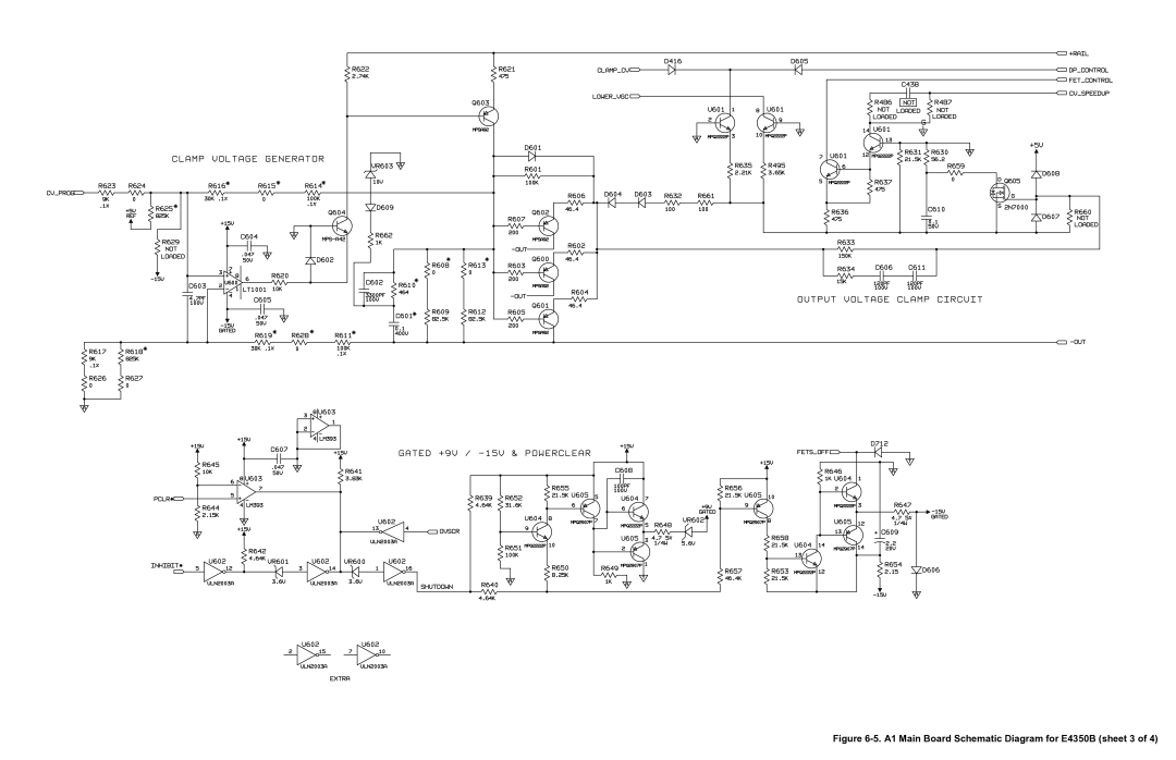 Agilent Technologies E4351B service manual A1 Main Board Schematic Diagram for E4350B sheet 3 