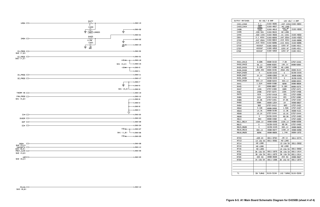 Agilent Technologies E4351B service manual A1 Main Board Schematic Diagram for E4350B sheet 4 