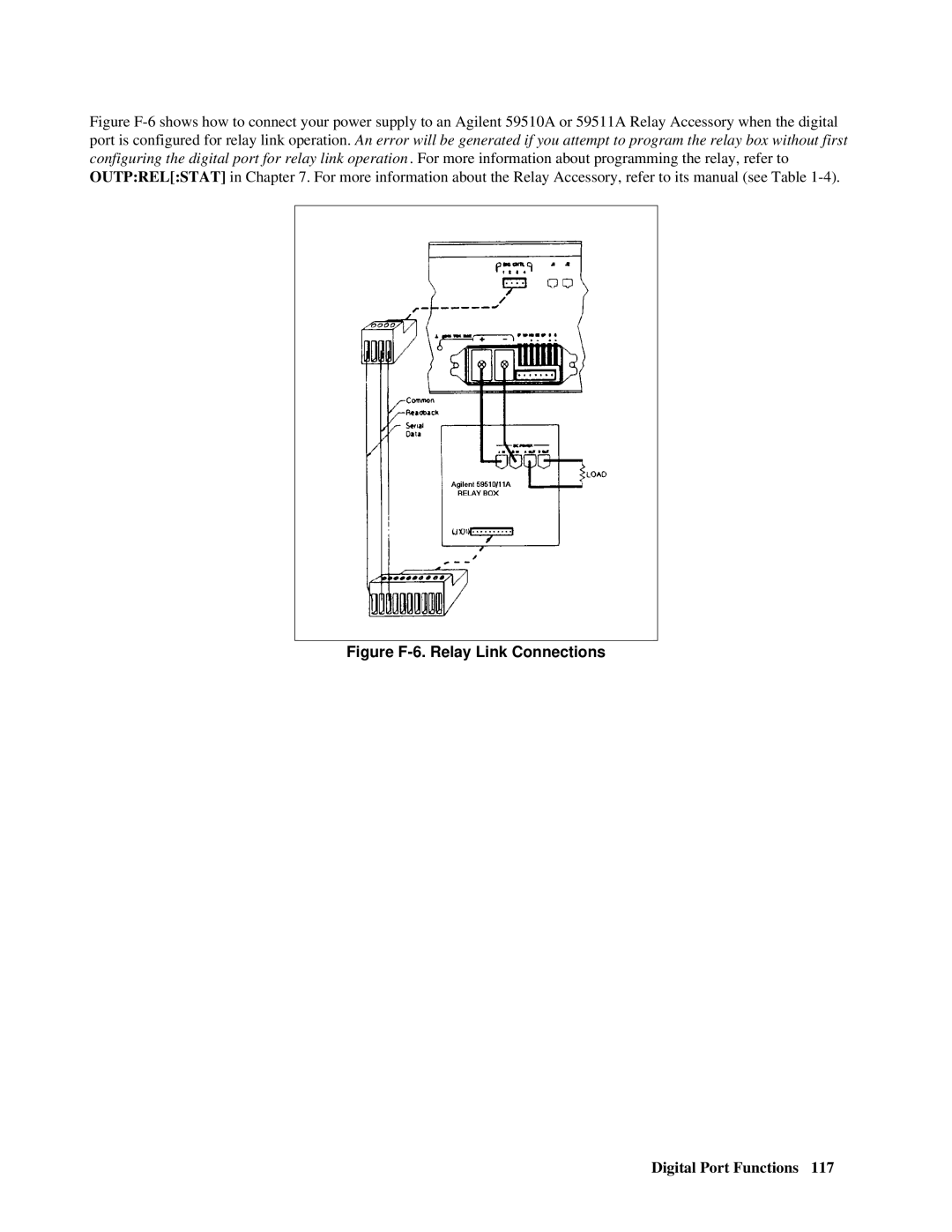 Agilent Technologies E4356A manual Figure F-6. Relay Link Connections 