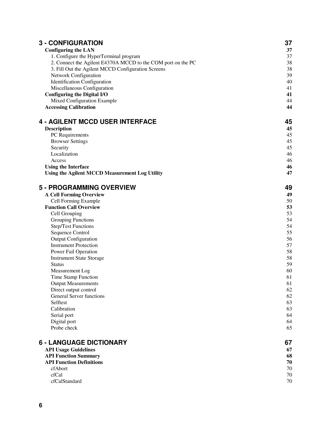 Agilent Technologies E4370A, E4371A, E4374A manual Configuration 