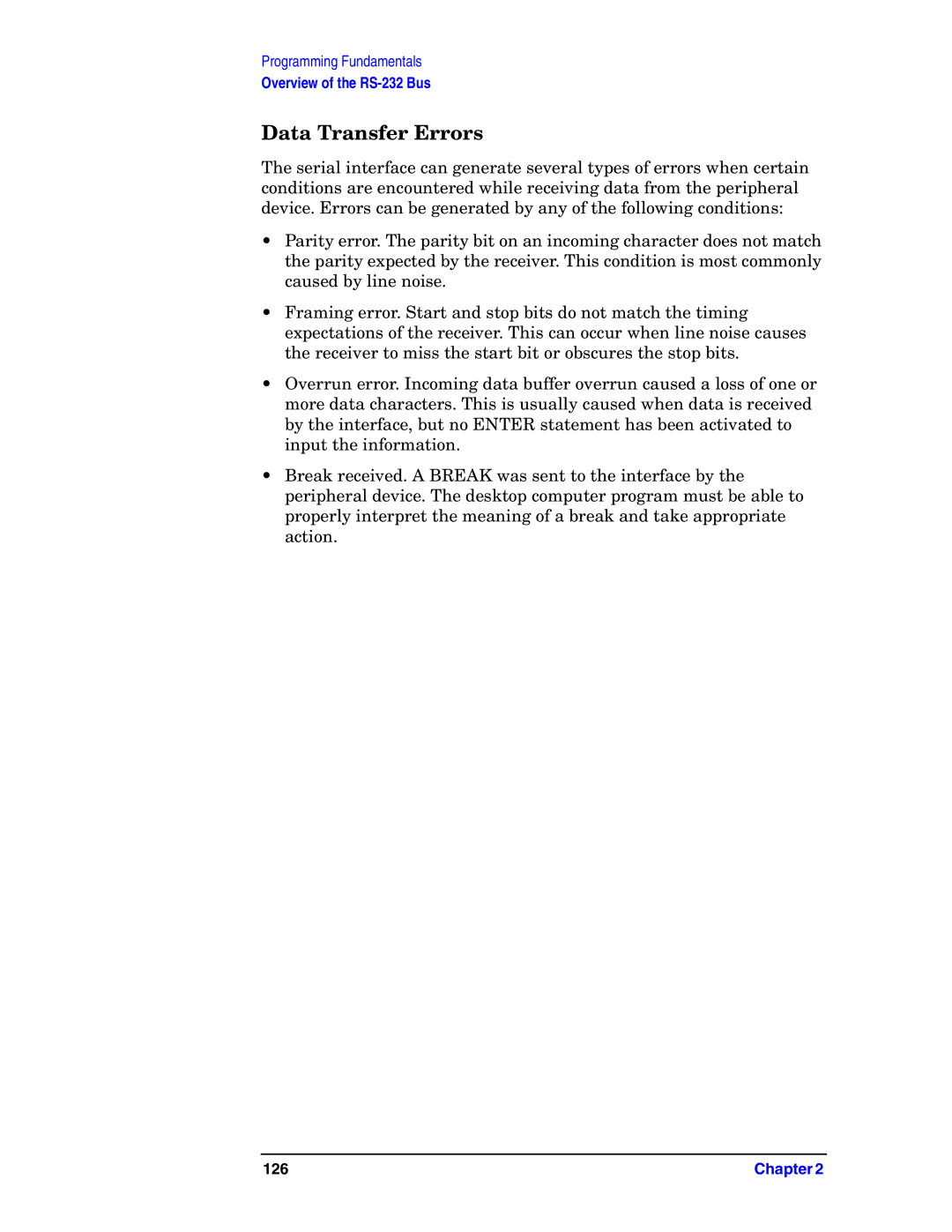 Agilent Technologies E4406A VSA manual Data Transfer Errors 