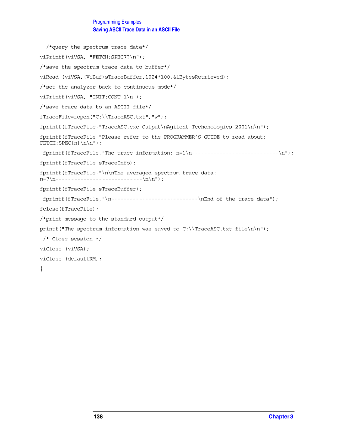 Agilent Technologies E4406A VSA manual 138 