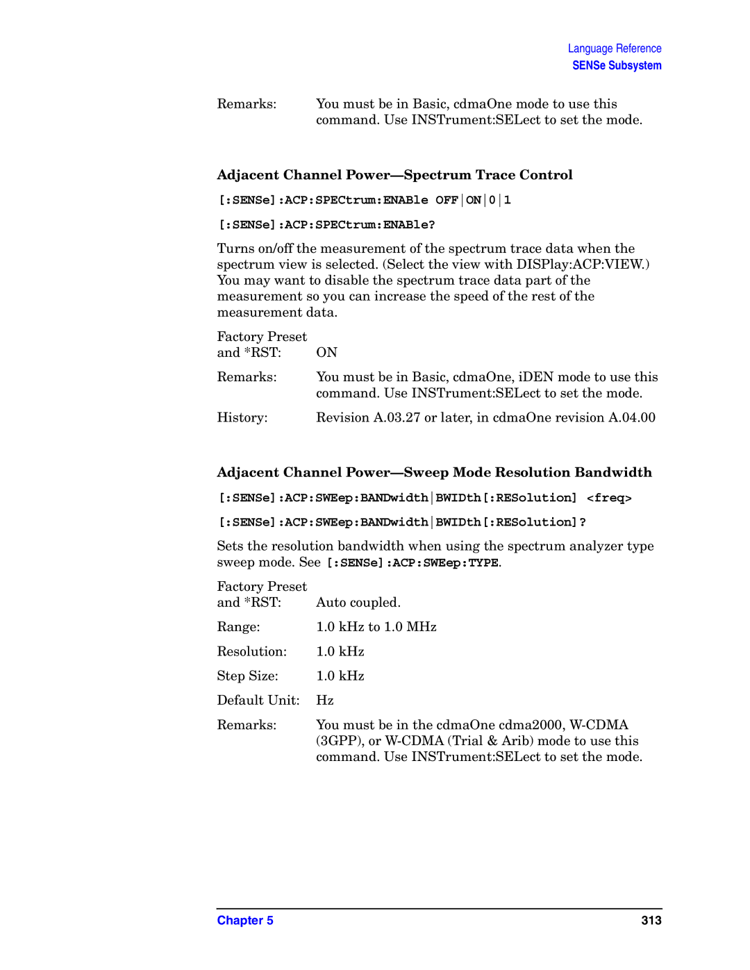 Agilent Technologies E4406A VSA manual Adjacent Channel Power-Spectrum Trace Control 