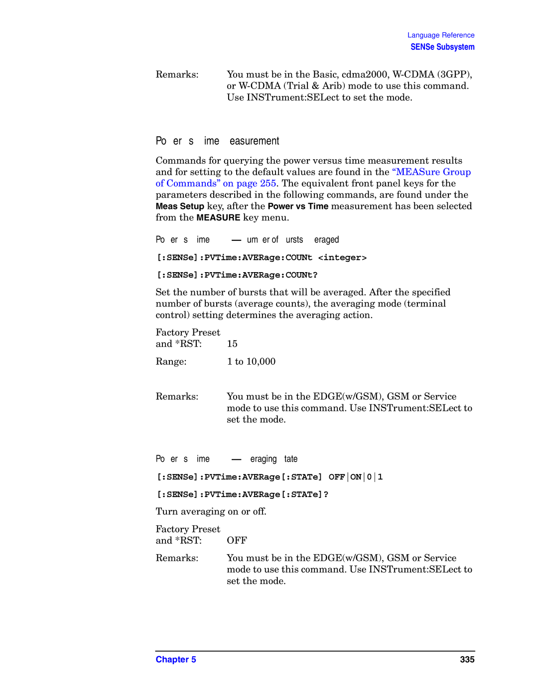 Agilent Technologies E4406A VSA manual Power vs. Time-Number of Bursts Averaged, Power vs. Time-Averaging State, Off 