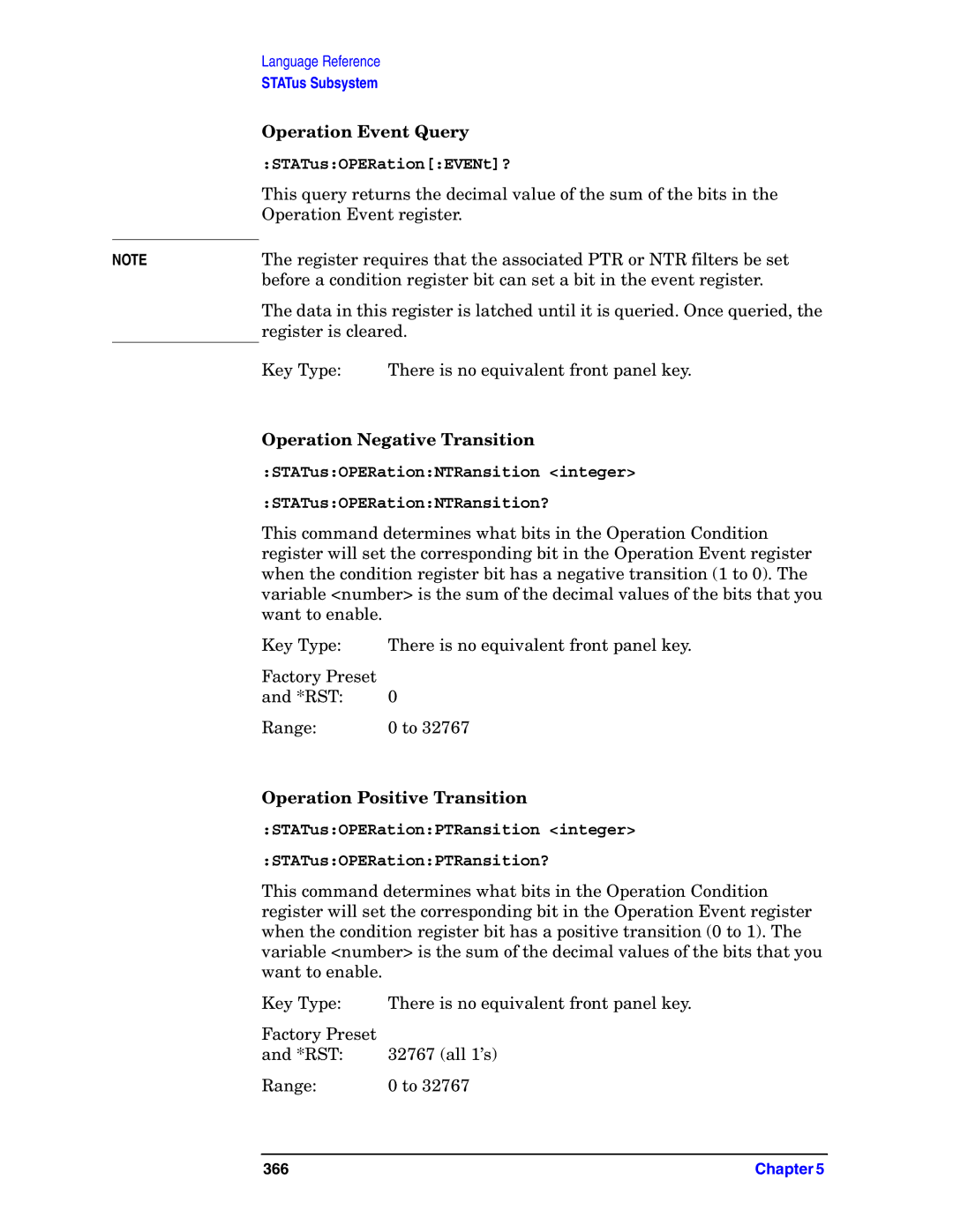 Agilent Technologies E4406A VSA manual Operation Negative Transition, Operation Positive Transition 