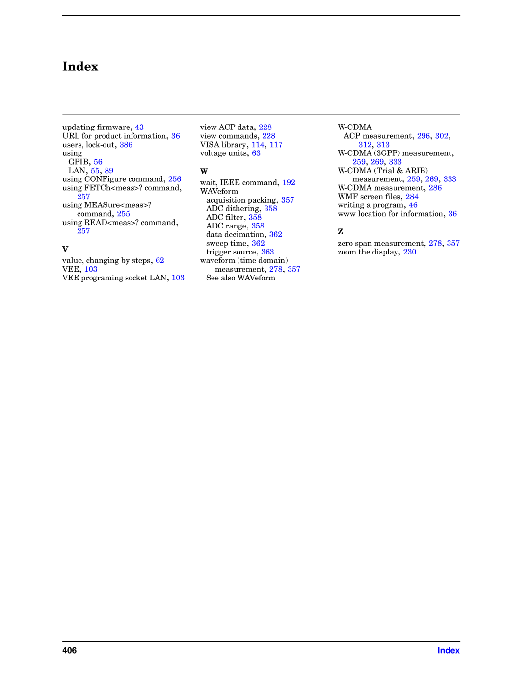 Agilent Technologies E4406A VSA manual 