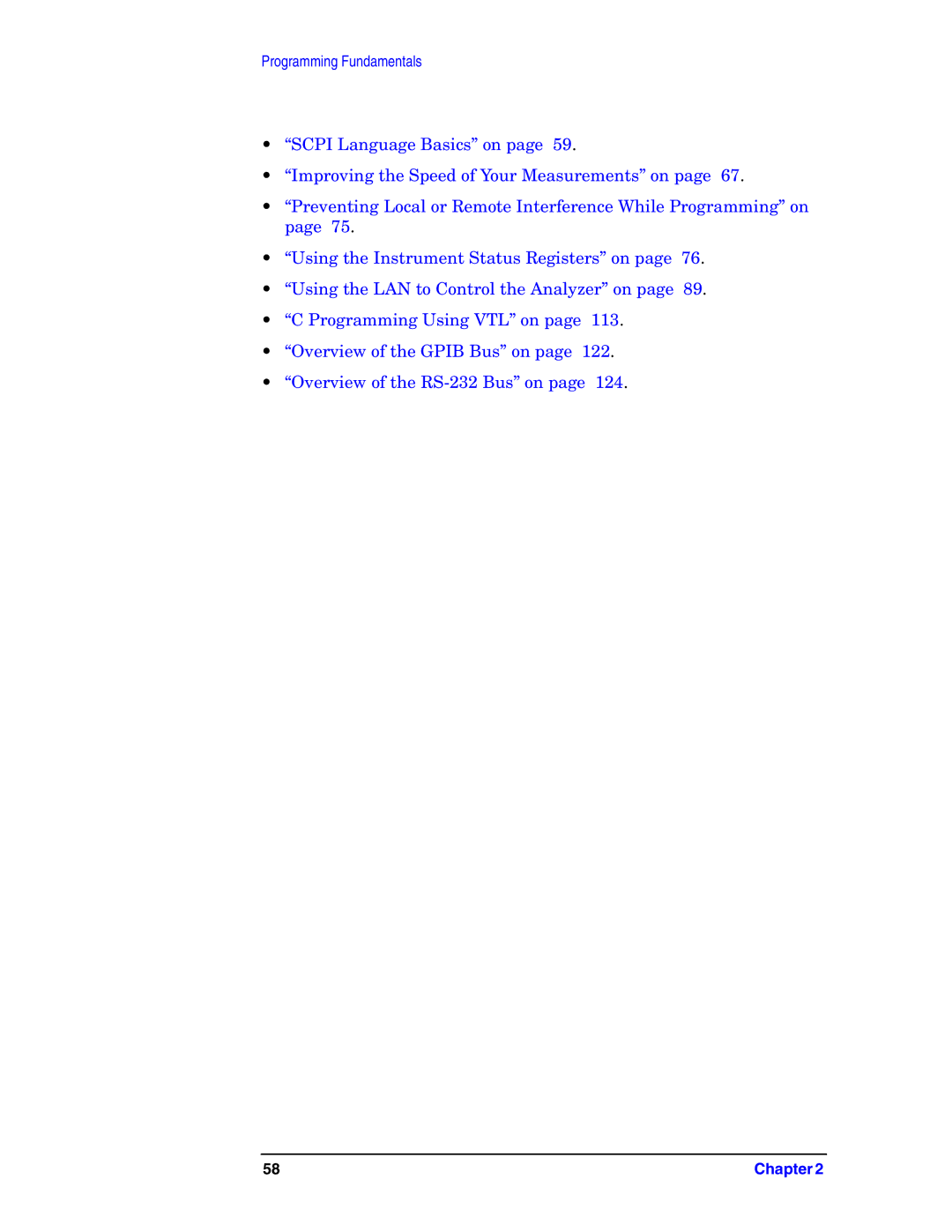 Agilent Technologies E4406A VSA manual Programming Fundamentals 