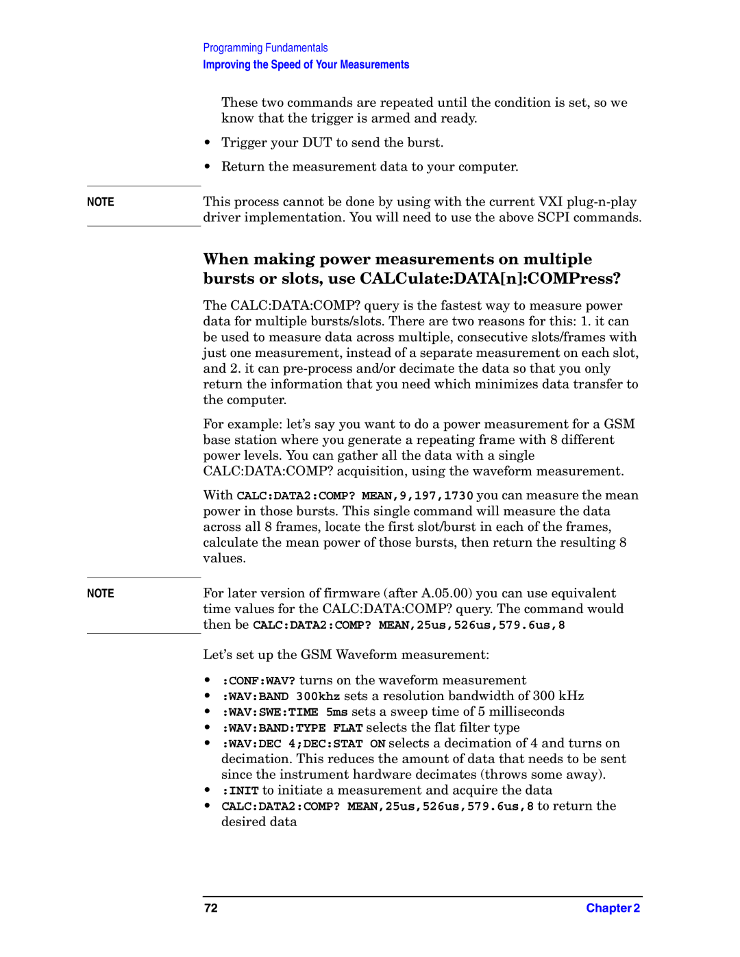 Agilent Technologies E4406A VSA manual Improving the Speed of Your Measurements 