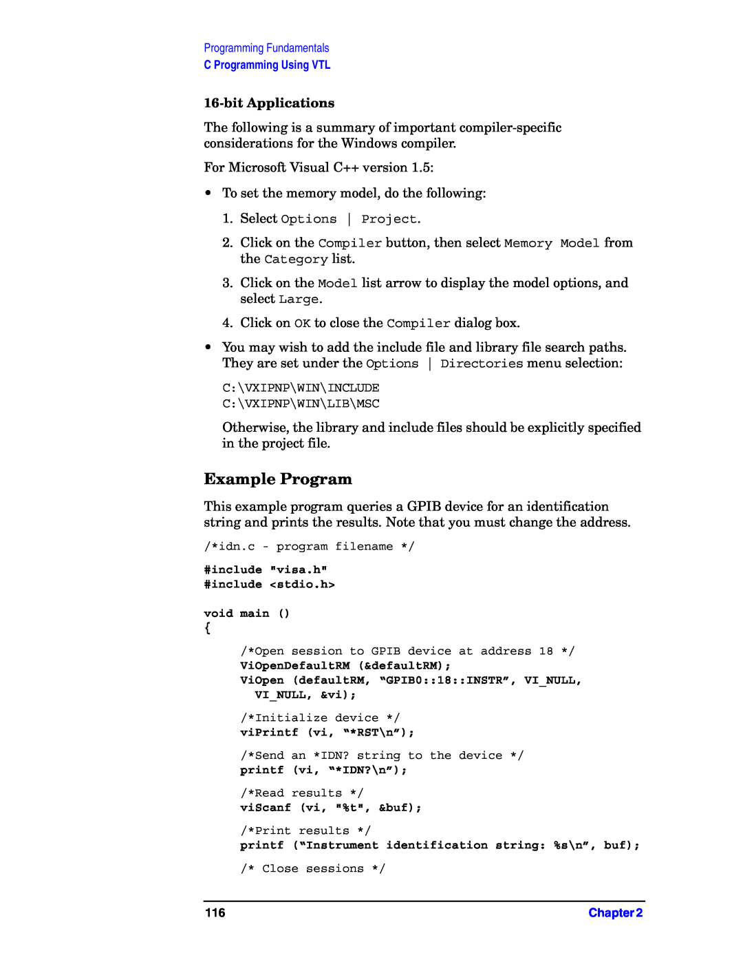 Agilent Technologies E4406A VSA manual Example Program, bitApplications 