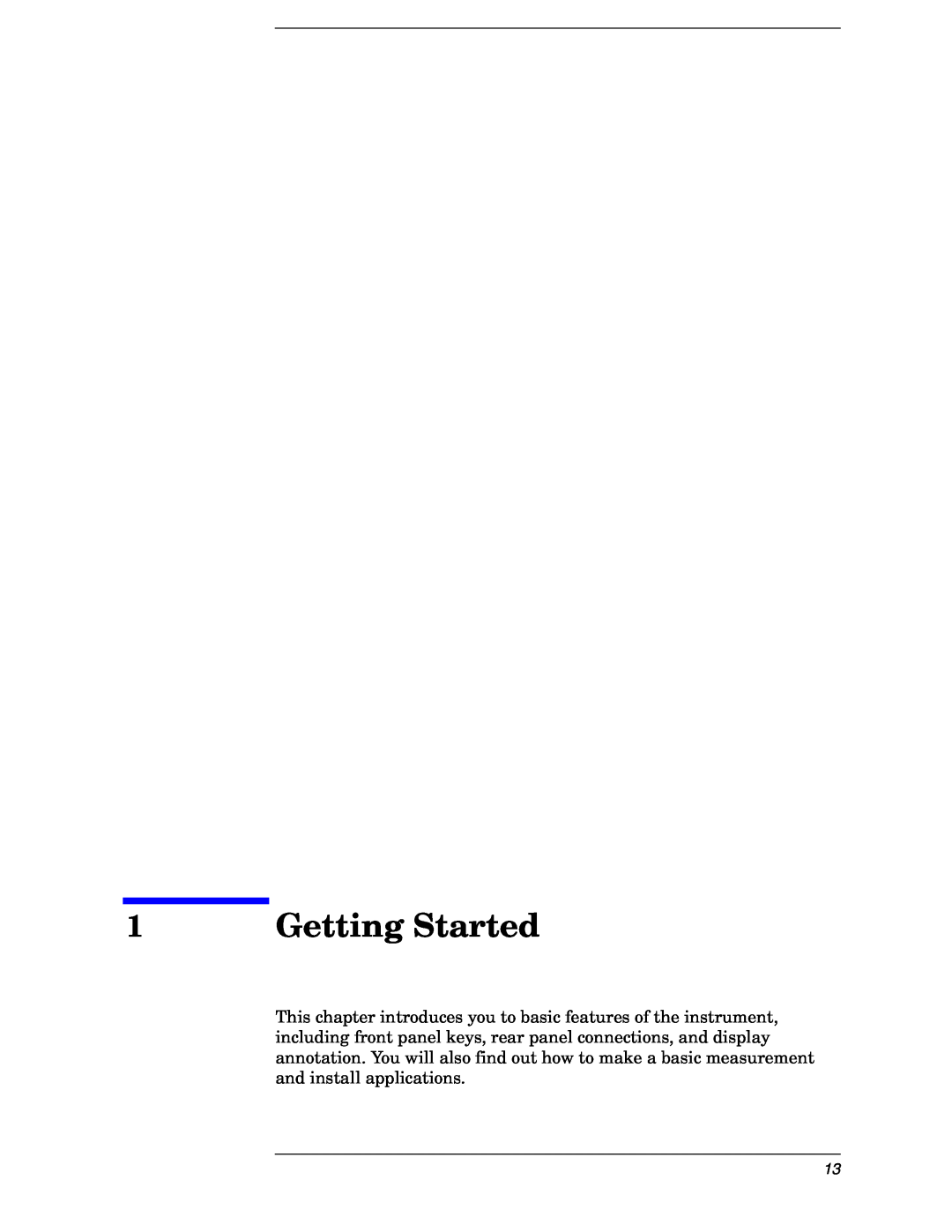 Agilent Technologies E4406A manual Getting Started 