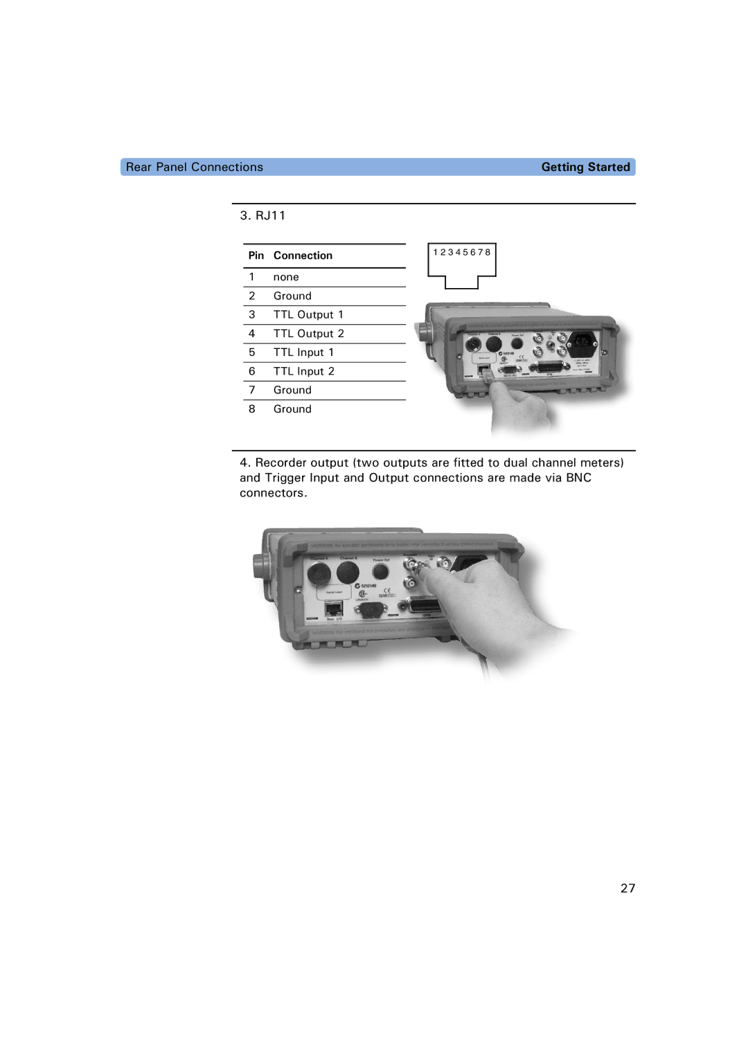 Agilent Technologies E4417A, E4416A manual 4GCT2CPGN%QPPGEVKQPU, 2KP %QPPGEVKQP 