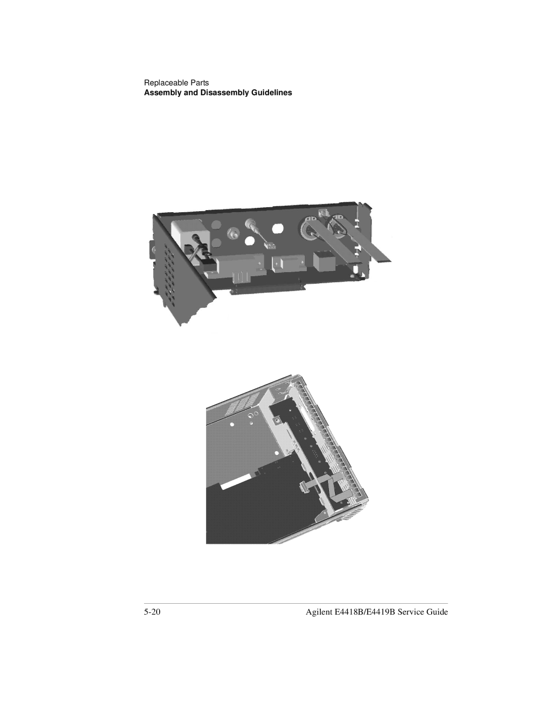 Agilent Technologies e4418b, e4419b manual Agilent E4418B/E4419B Service Guide 