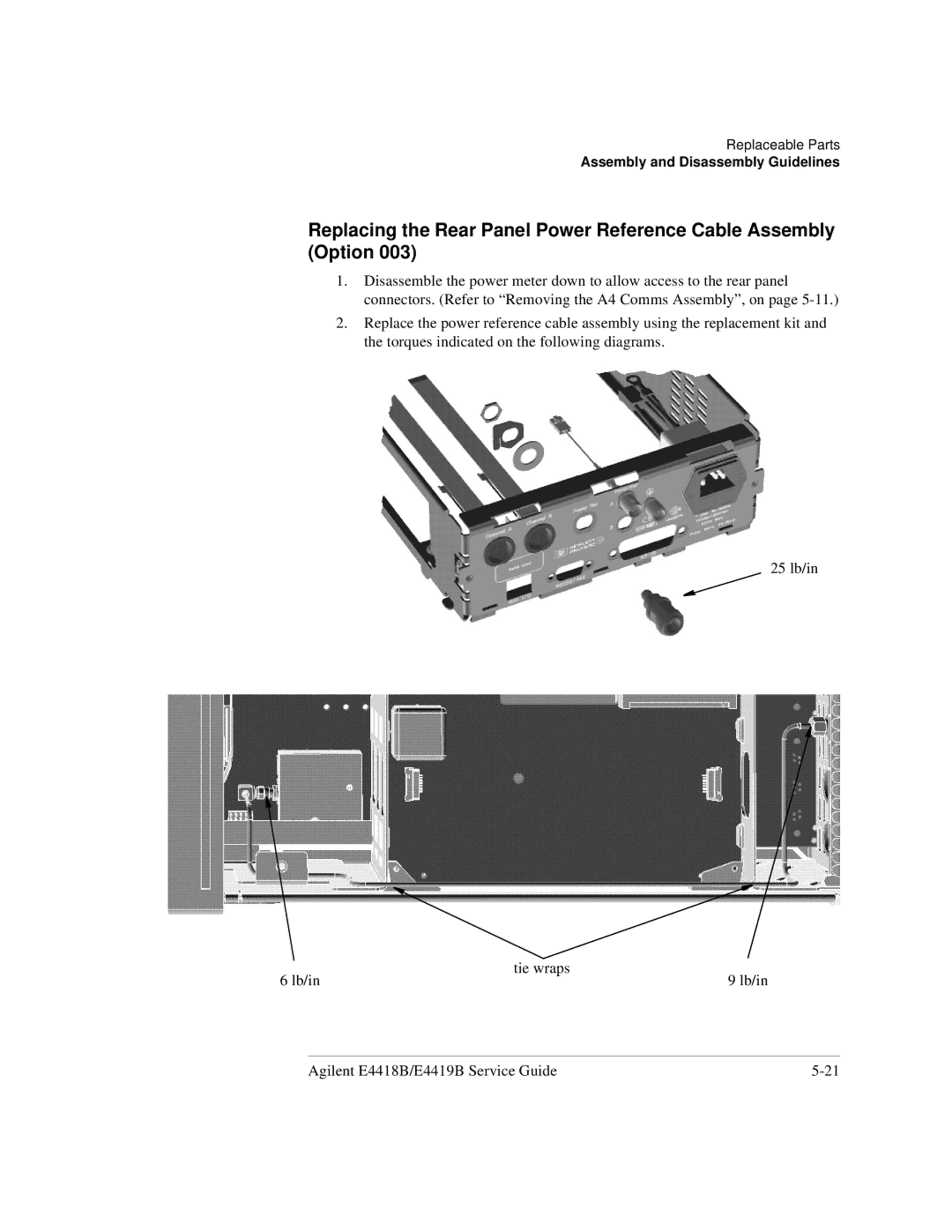 Agilent Technologies e4419b, e4418b manual Assembly and Disassembly Guidelines 