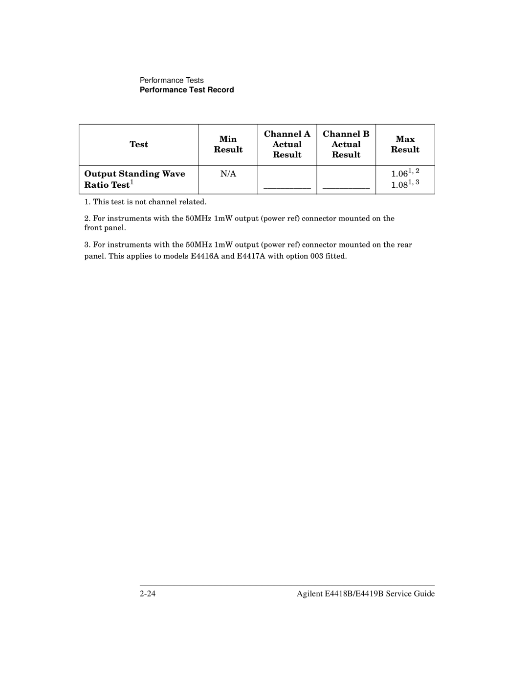 Agilent Technologies e4418b, e4419b manual Agilent E4418B/E4419B Service Guide 