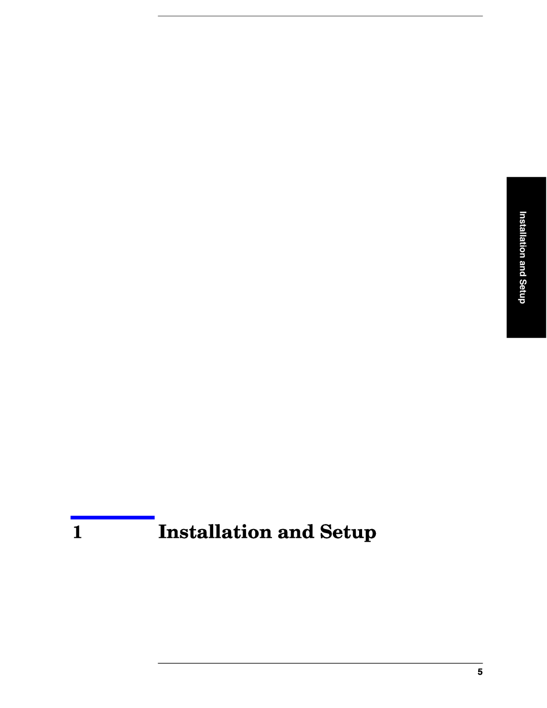 Agilent Technologies E4440A manual Installation and Setup 
