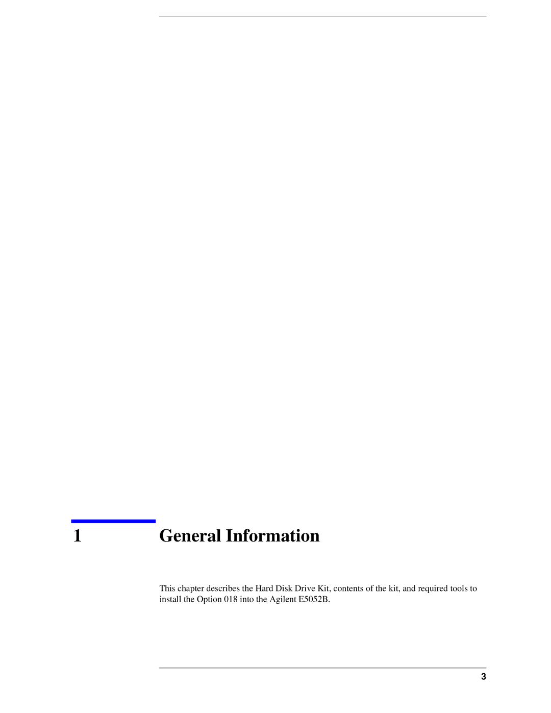 Agilent Technologies e5052-90202 manual General Information 