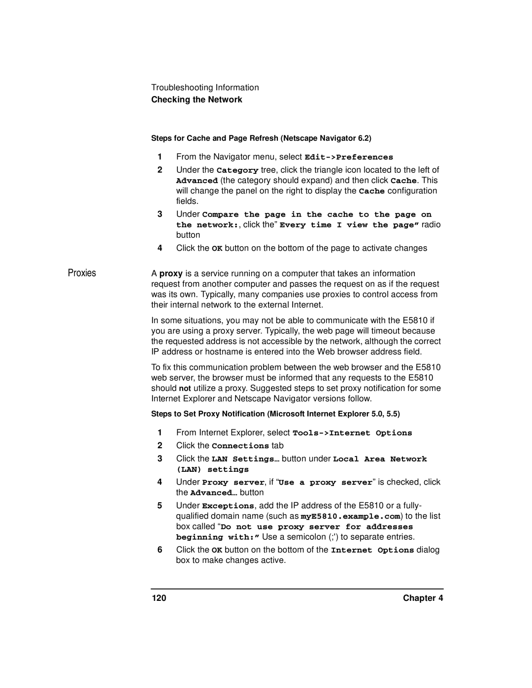 Agilent Technologies E5810A manual Proxies, Chapter 