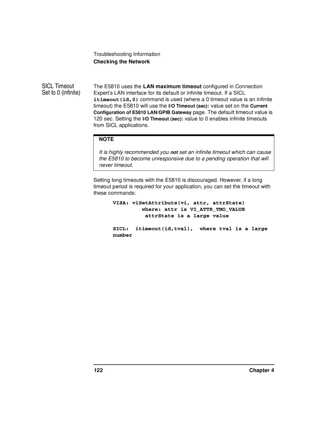 Agilent Technologies E5810A manual Chapter 