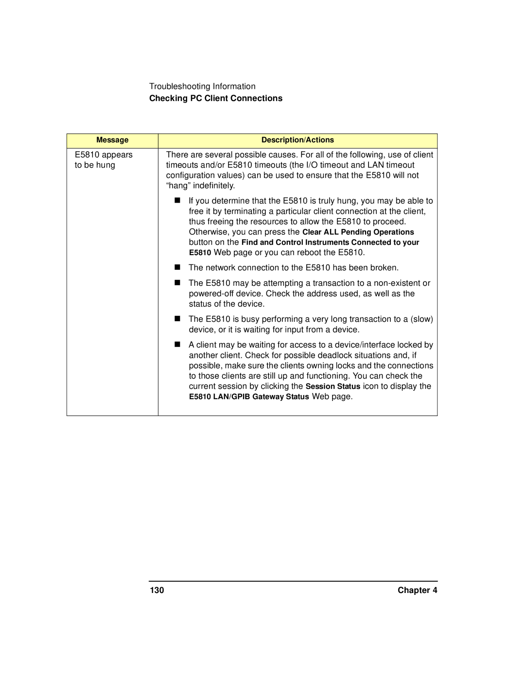 Agilent Technologies E5810A manual Chapter 