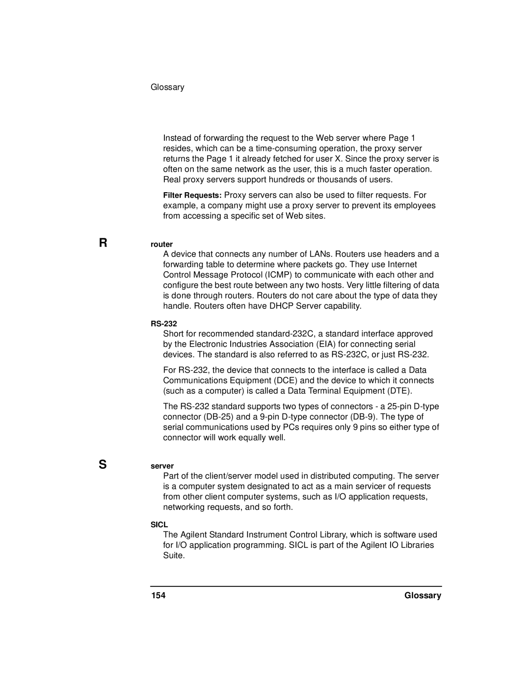 Agilent Technologies E5810A manual Glossary 