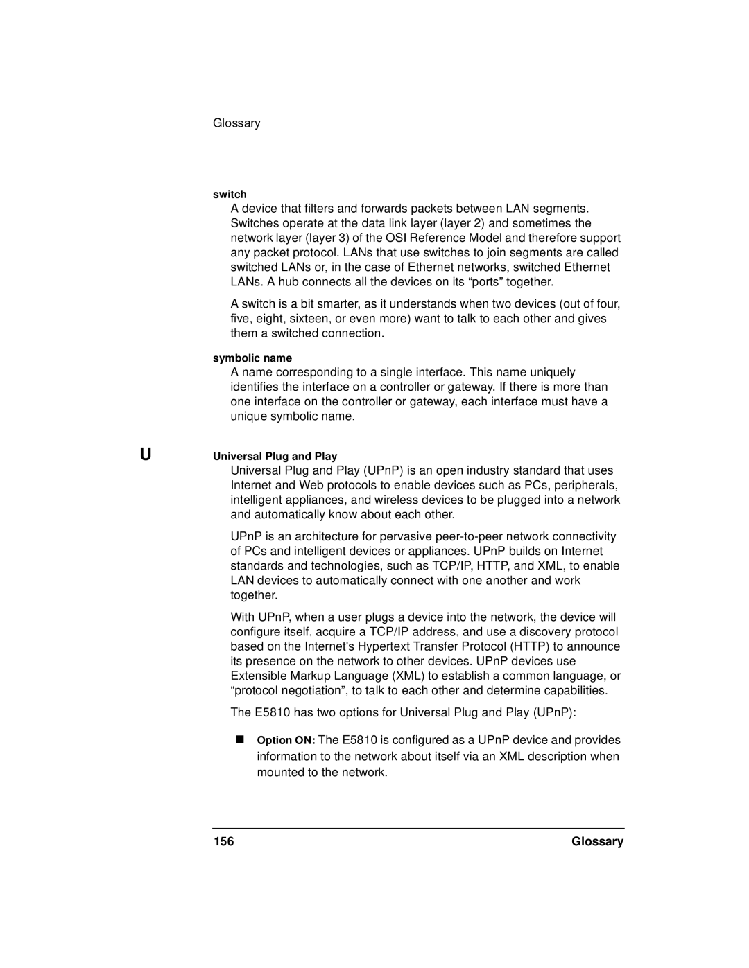 Agilent Technologies E5810A manual Glossary 