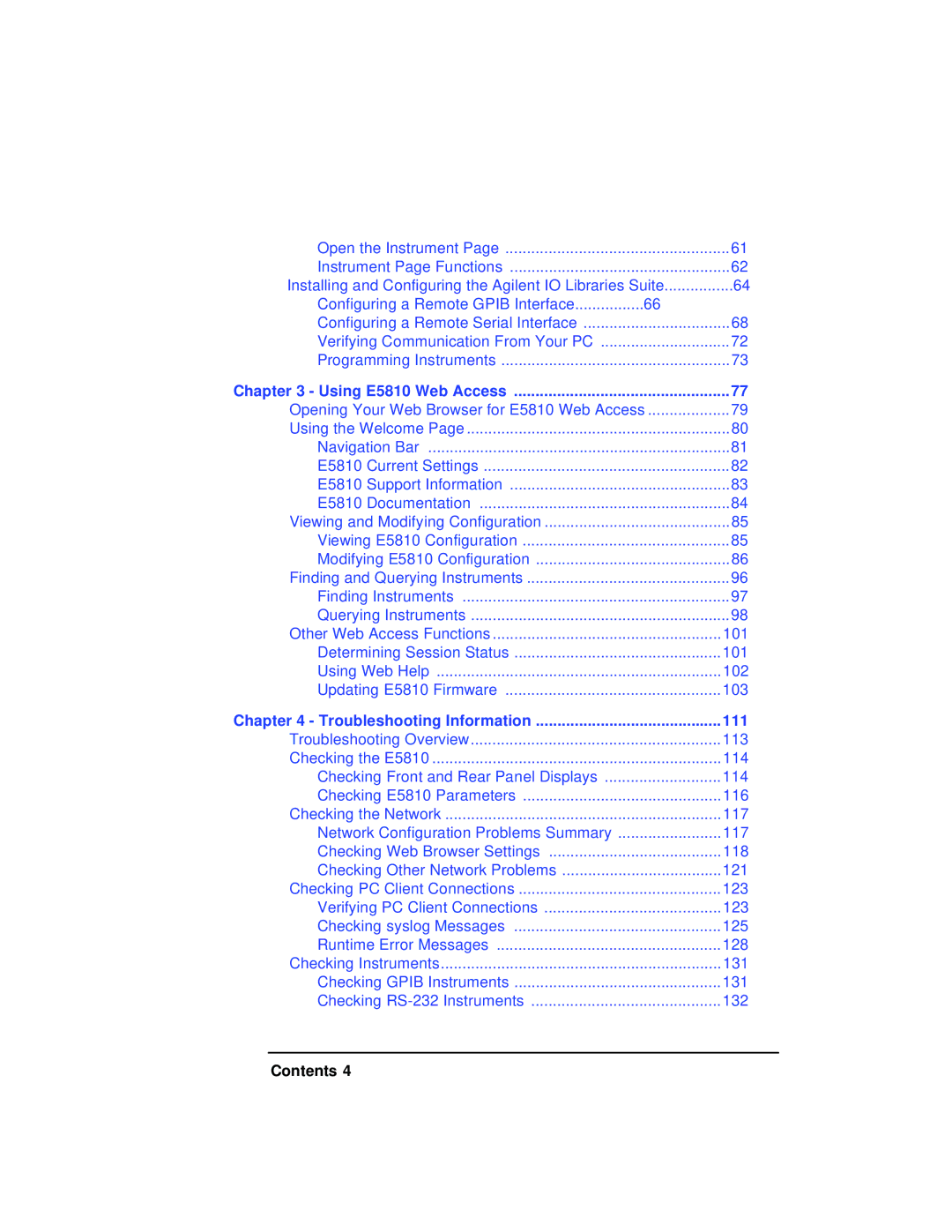 Agilent Technologies E5810A manual 111 