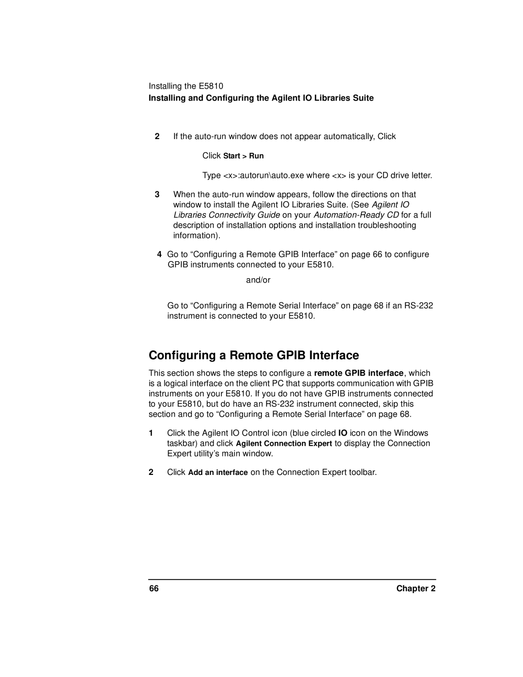 Agilent Technologies E5810A manual Configuring a Remote Gpib Interface 