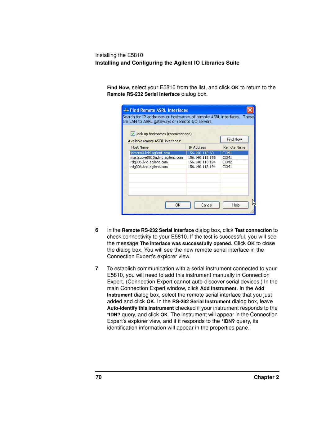 Agilent Technologies E5810A manual Installing and Configuring the Agilent IO Libraries Suite 