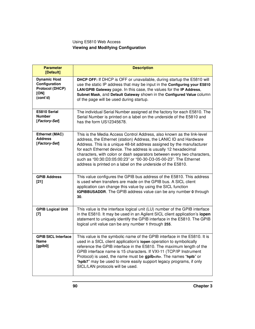 Agilent Technologies E5810A manual Will be used during startup 