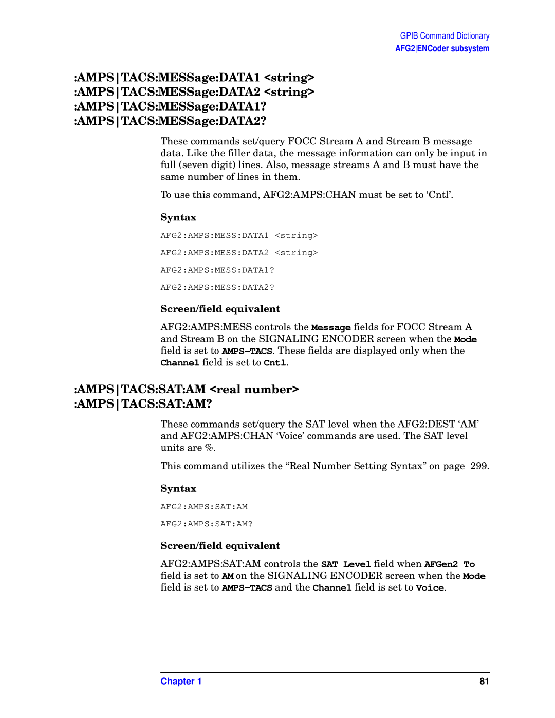 Agilent Technologies E6380-90073 manual Ampstacssatam real number AMPSTACSSATAM? 