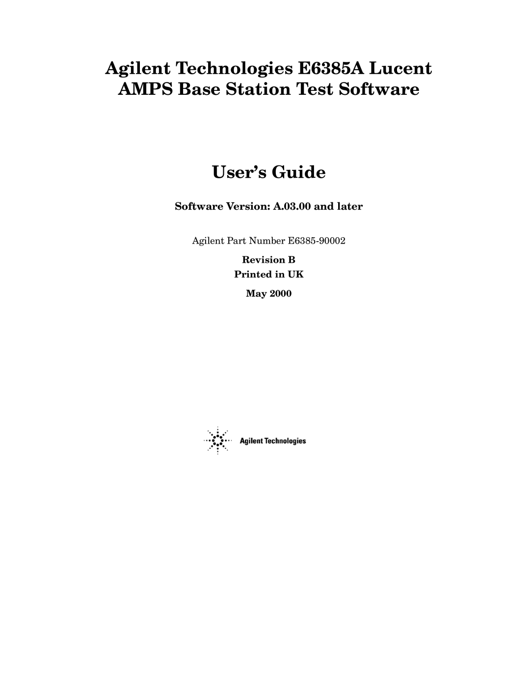 Agilent Technologies E6385A manual YwyDAN Y Nadg Ouy User’s Guide, GjyF N57577 ux uy 