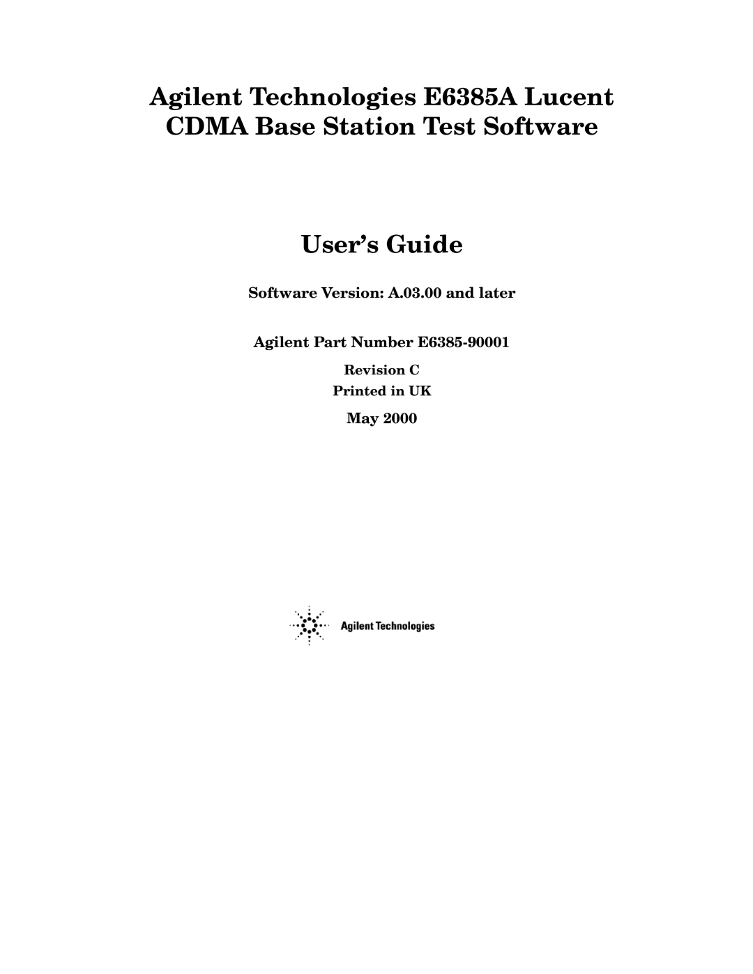 Agilent Technologies E6385A manual YwyDAN Y Nadg Ouy User’s Guide, GjyF N57577 ux uy 