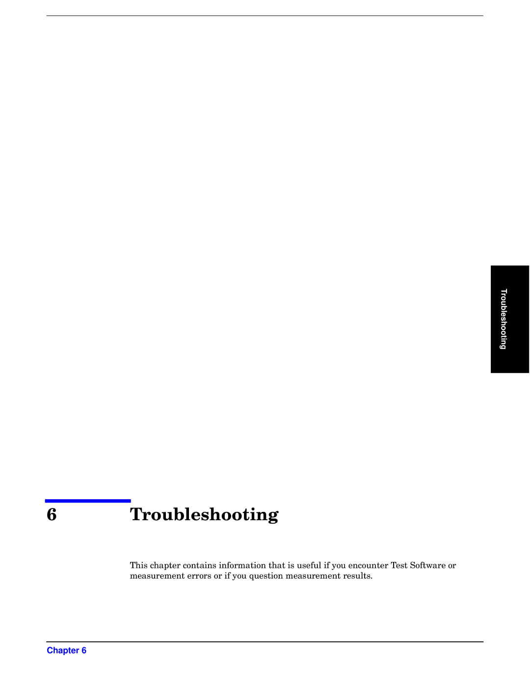 Agilent Technologies E6385A manual Troubleshooting 