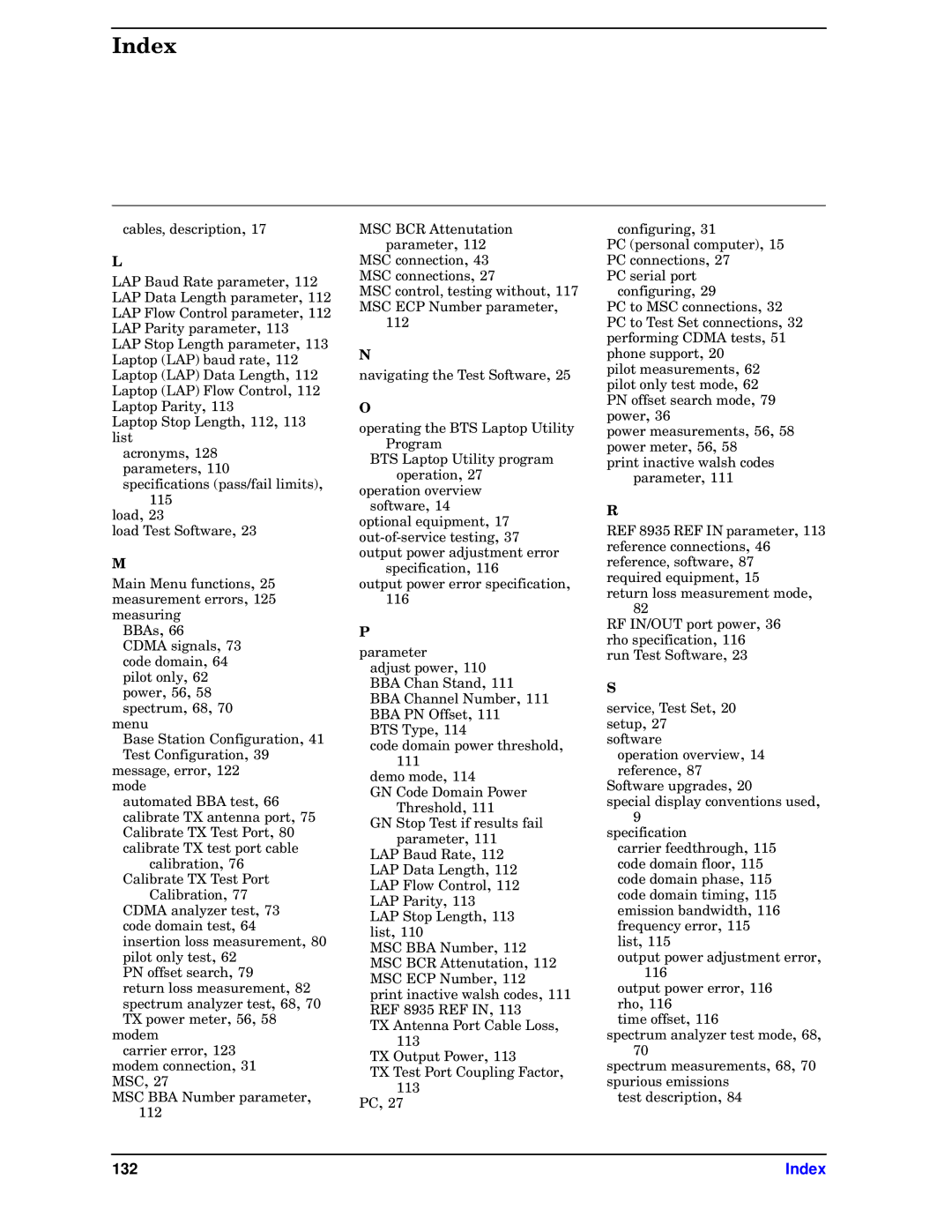 Agilent Technologies E6385A manual 132 