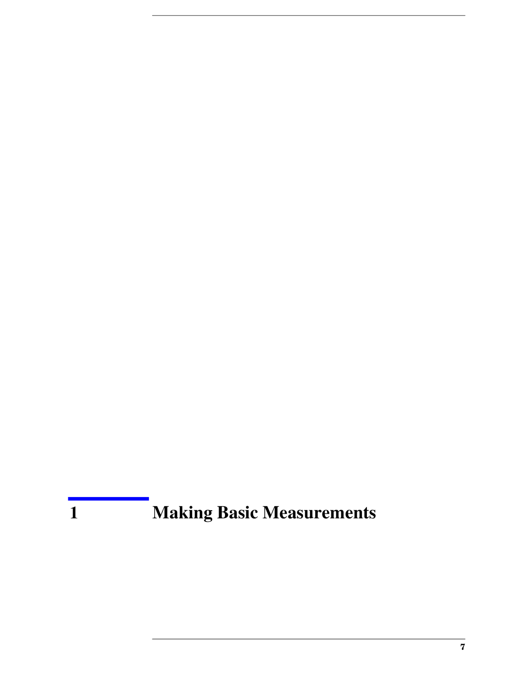 Agilent Technologies E7404A, E7405A, E7402A, E7403A, E7401A manual Making Basic Measurements 