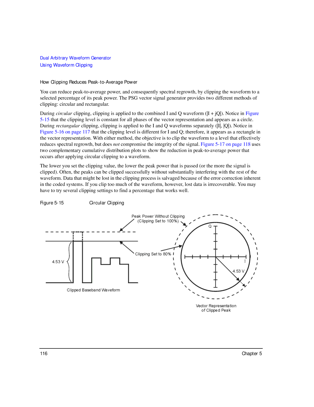 Agilent Technologies E8267C PSG, E8247C PSG CW, E8257C PSG manual How Clipping Reduces Peak-to-Average Power 