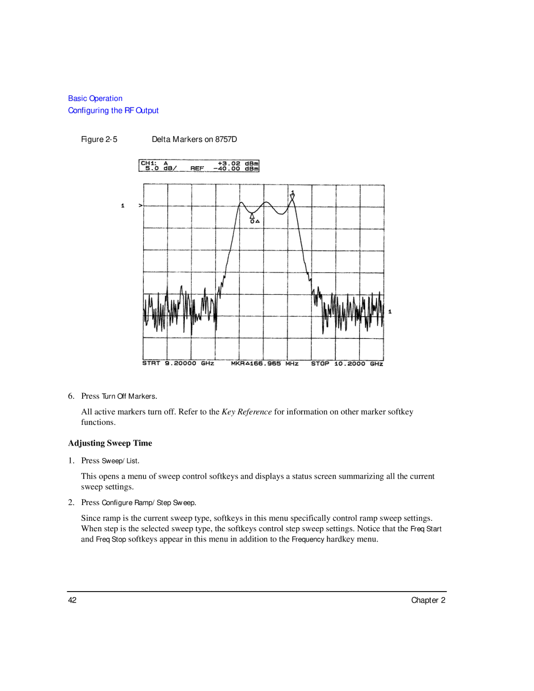 Agilent Technologies E8247C PSG CW, E8267C PSG, E8257C PSG manual Adjusting Sweep Time 