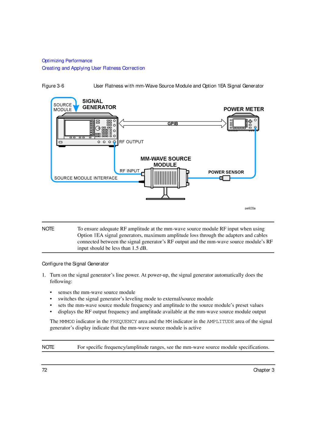 Agilent Technologies E8247C PSG CW, E8267C PSG, E8257C PSG manual Input should be less than 1.5 dB 