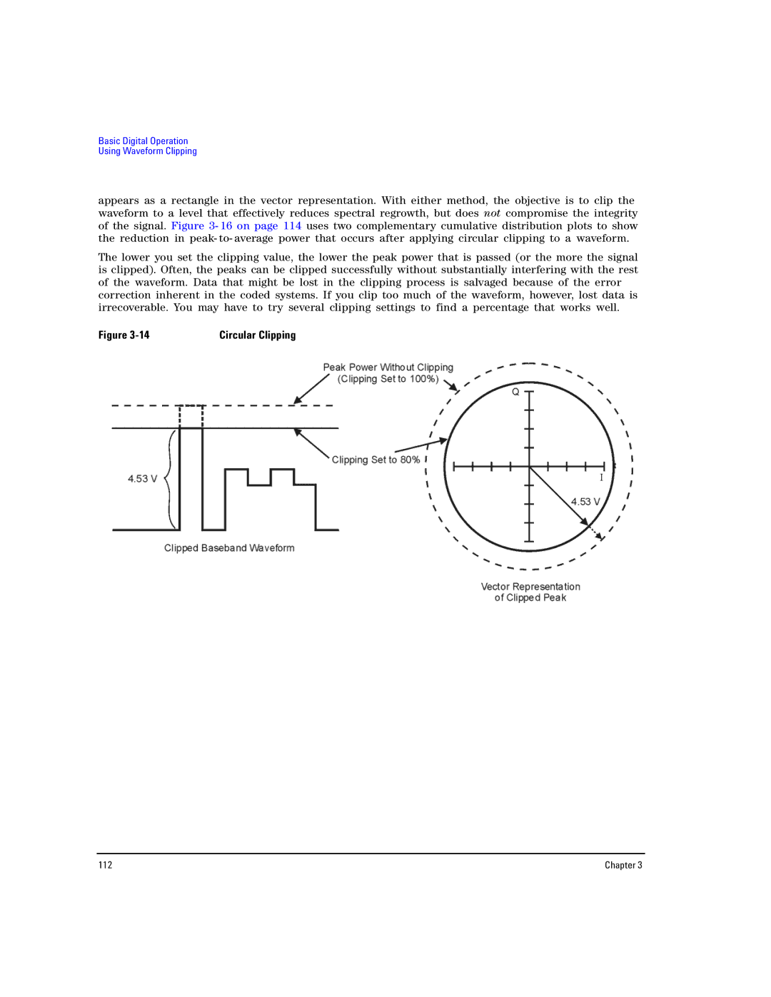 Agilent Technologies E8267D PSG, E8257D PSG manual Circular Clipping 