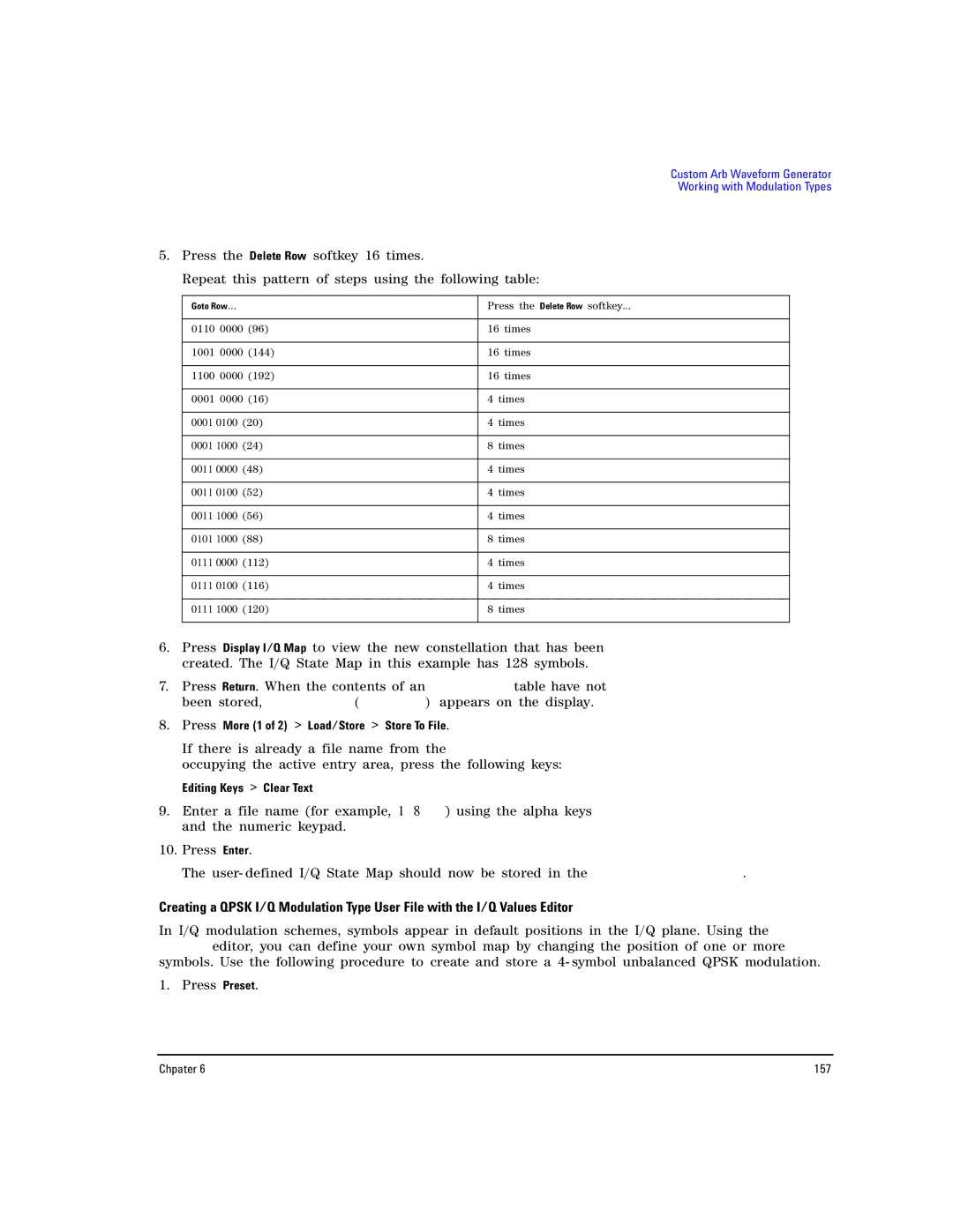 Agilent Technologies E8257D PSG, E8267D PSG manual Press More 1 of 2 Load/Store Store To File, Editing Keys Clear Text 