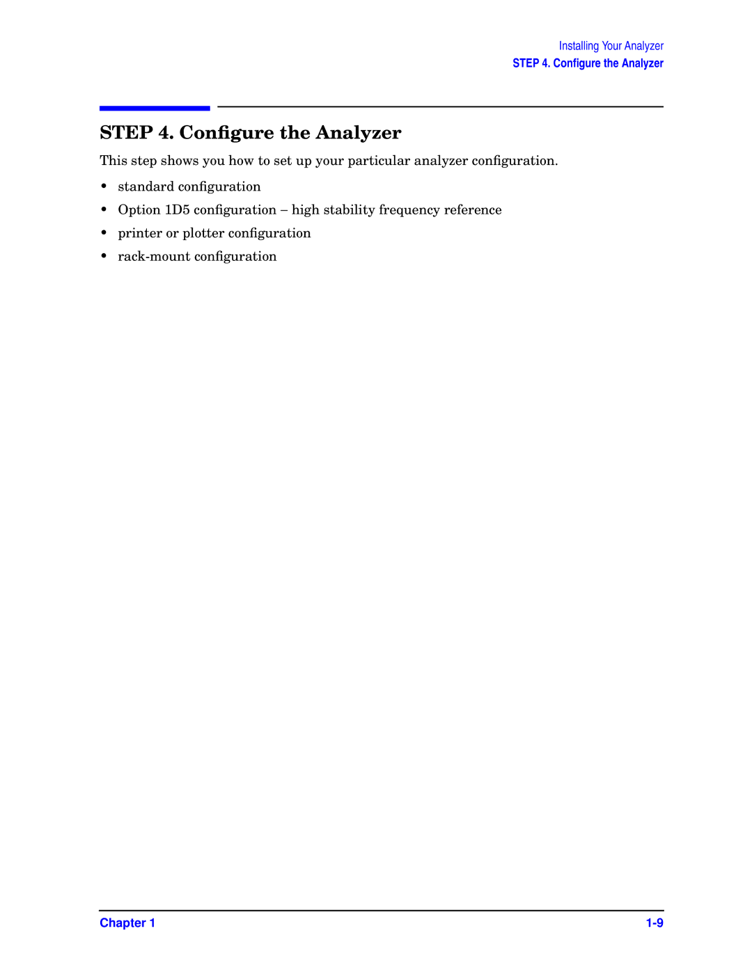 Agilent Technologies 8719ET, ES, 8720ET, 8722ET quick start Conﬁgure the Analyzer 