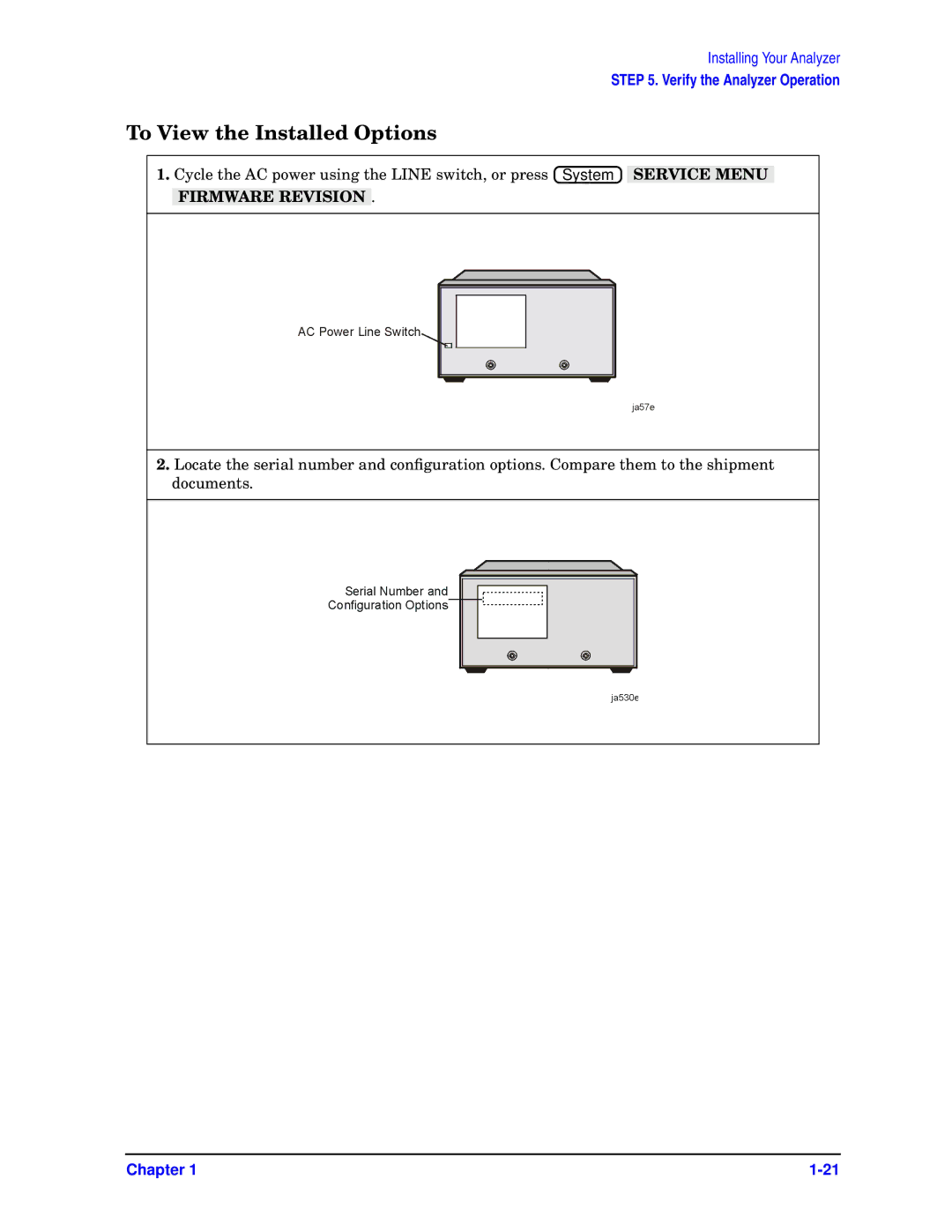 Agilent Technologies 8719ET, ES, 8720ET, 8722ET quick start To View the Installed Options 